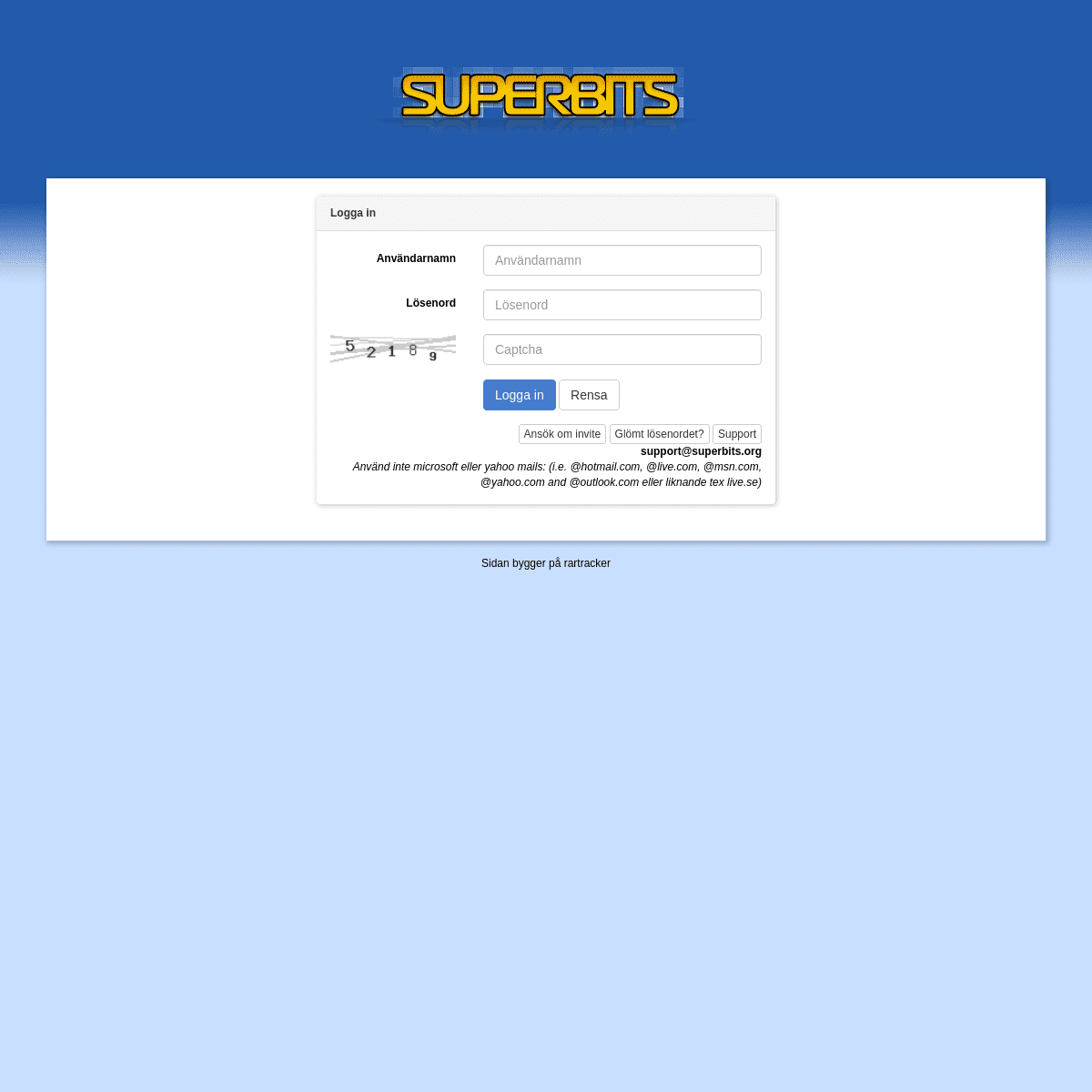 Superbits.org - Sveriges största bittorrent tracker.