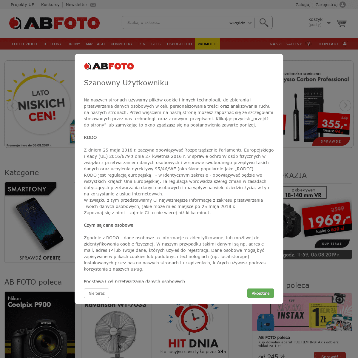 AB FOTO - Fotograficzny sklep online, aparaty cyfrowe dla profesjonalistów i początkujących