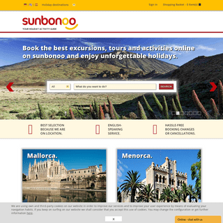 Excursions, tours and activities for your holidays | sunbonoo.com