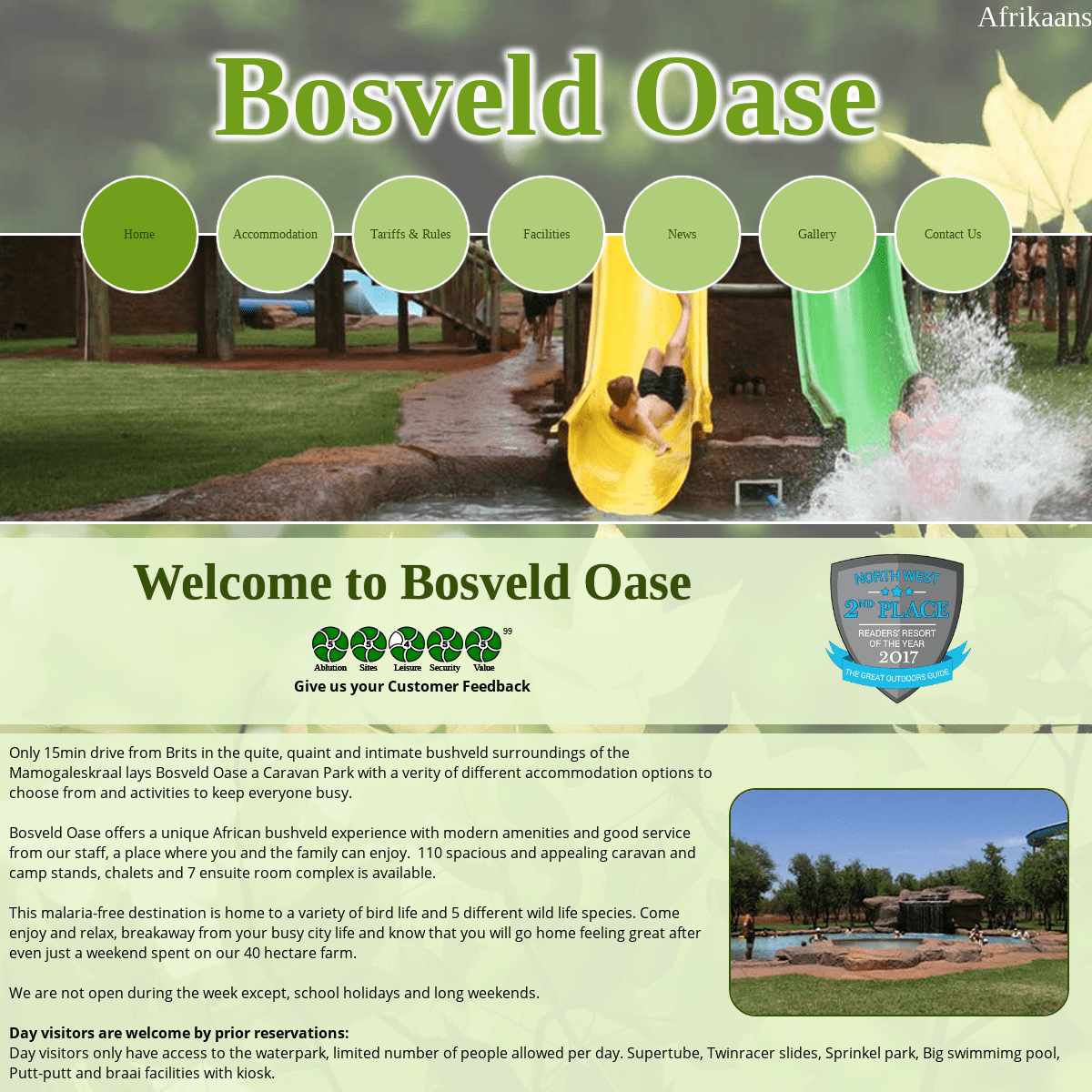 Bosveld Oase Brits - Mamogaleskraal, North West, Camping, Chalets, Room complex, Self-catering Accommodation