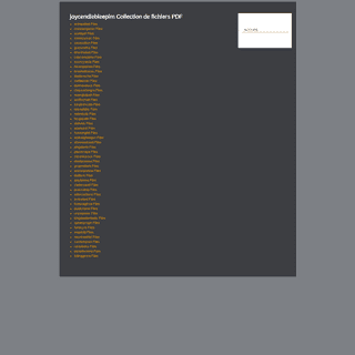 Collection de fichiers PDF - joycendiebleepim.