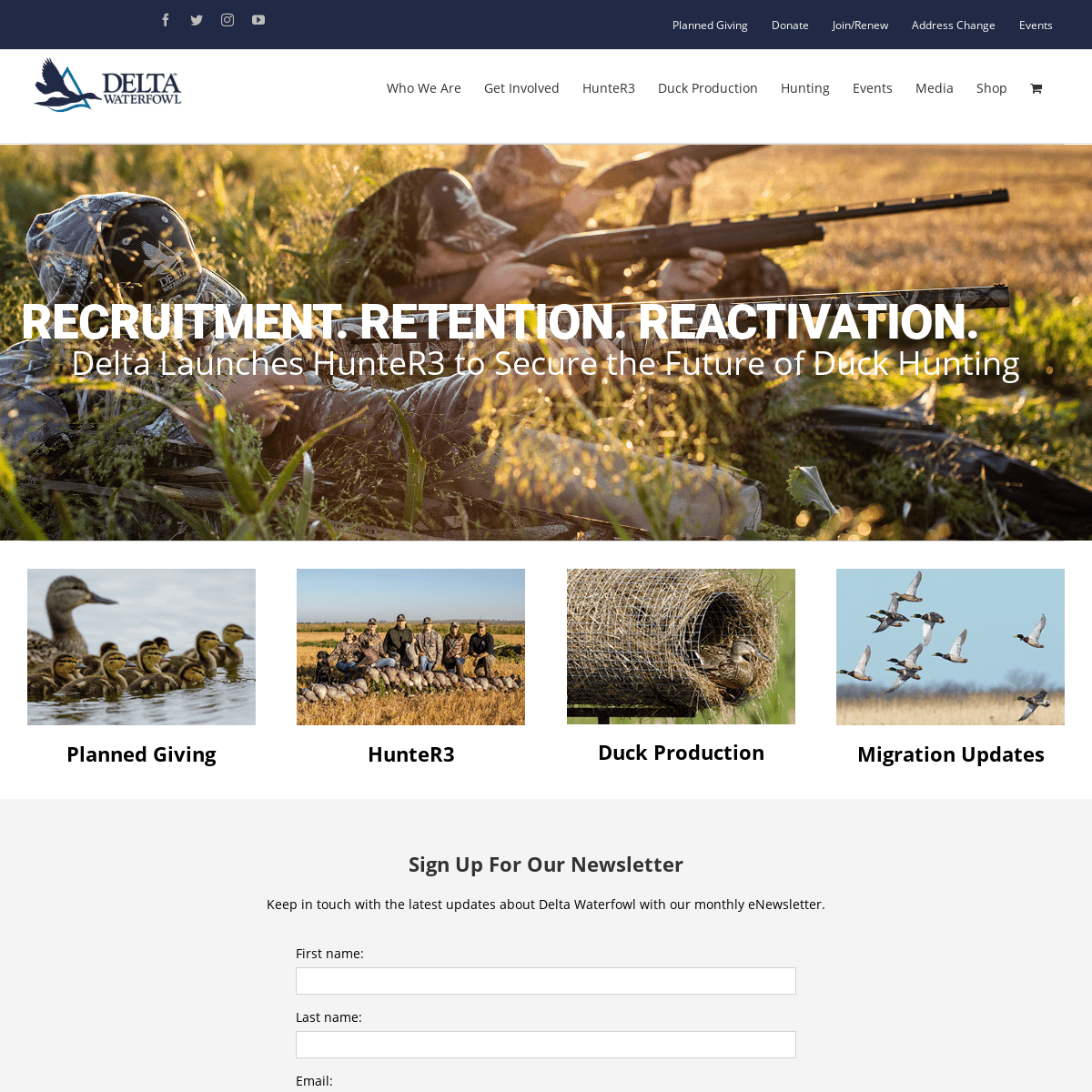 A complete backup of deltawaterfowl.org