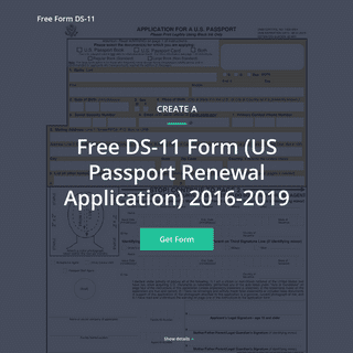  DS-11 Form 2018 - Fillable & Printable Online PDF Sample