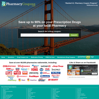 Free Drug Coupons - Pharmacy Discounts Up To 90%