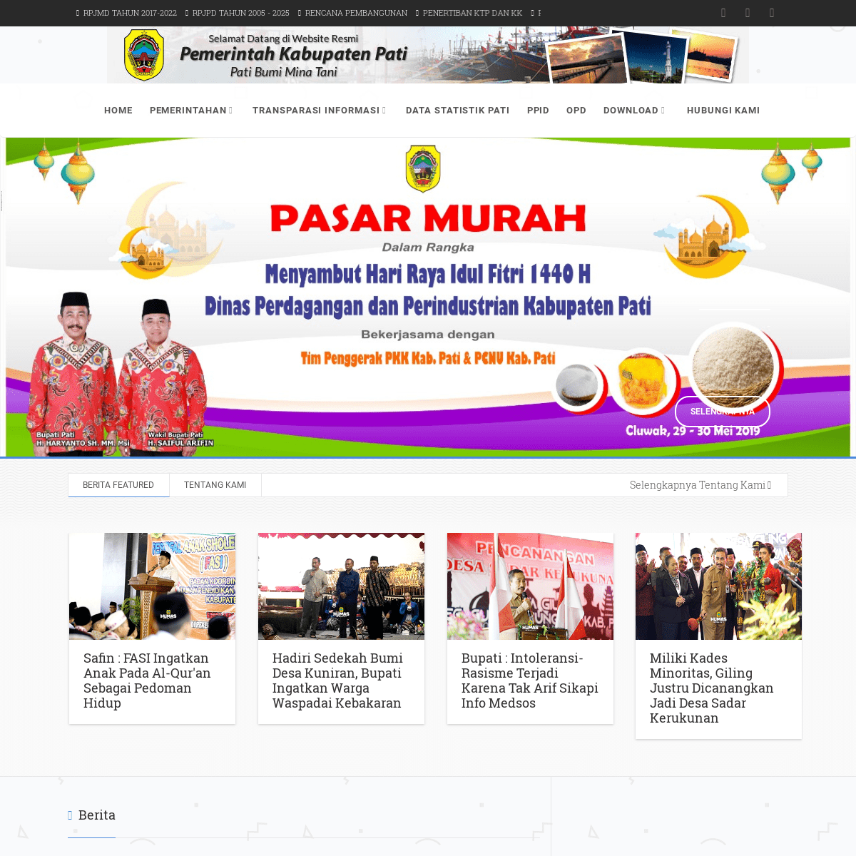 Website Resmi Pemerintah Kabupaten Pati