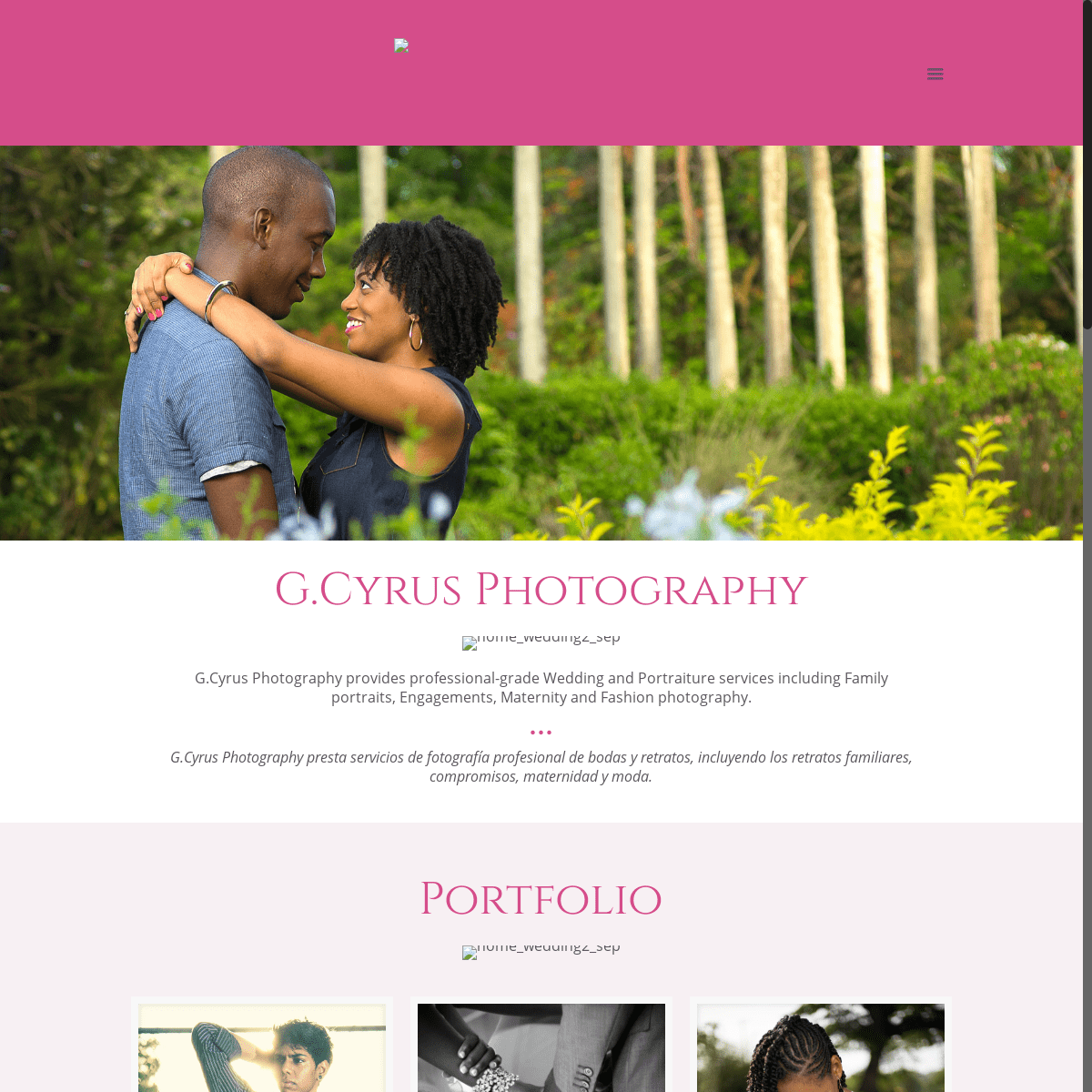 G. Cyrus Photography – Wedding, Family portraits, Engagements, Maternity and Fashion photography