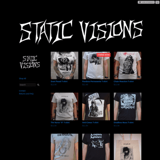 Home · Static Visions · Online Store Powered by Storenvy