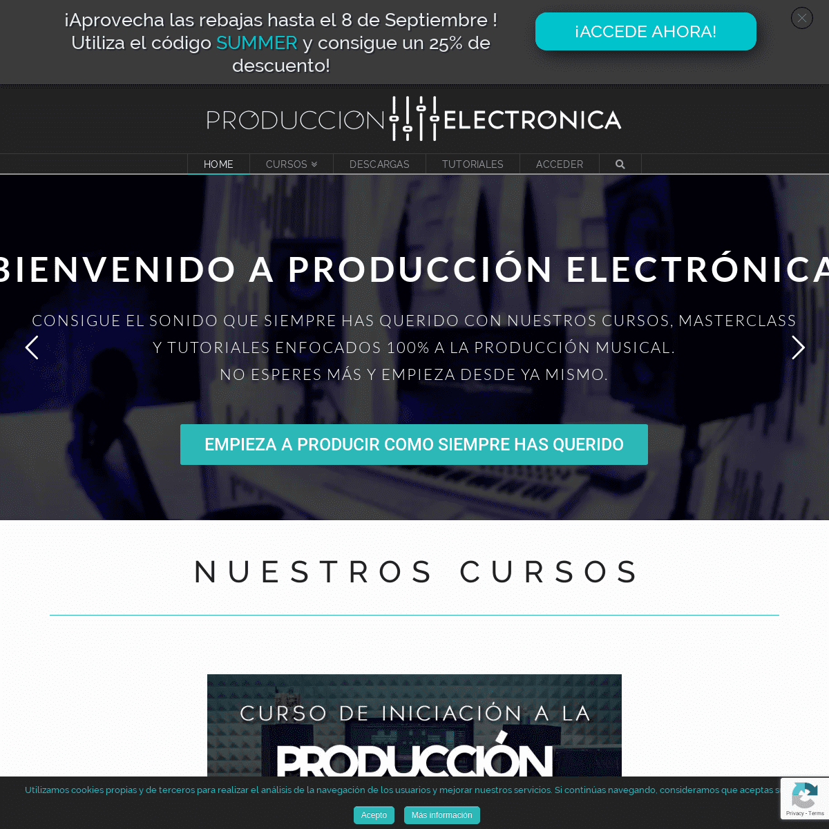Cursos de Producción Musical Online - Producción Electrónica