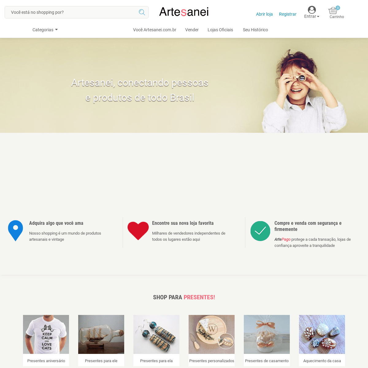 Artesanei - O Shopping - Mais Vibrante e Criativo da Internet! Artesanei!