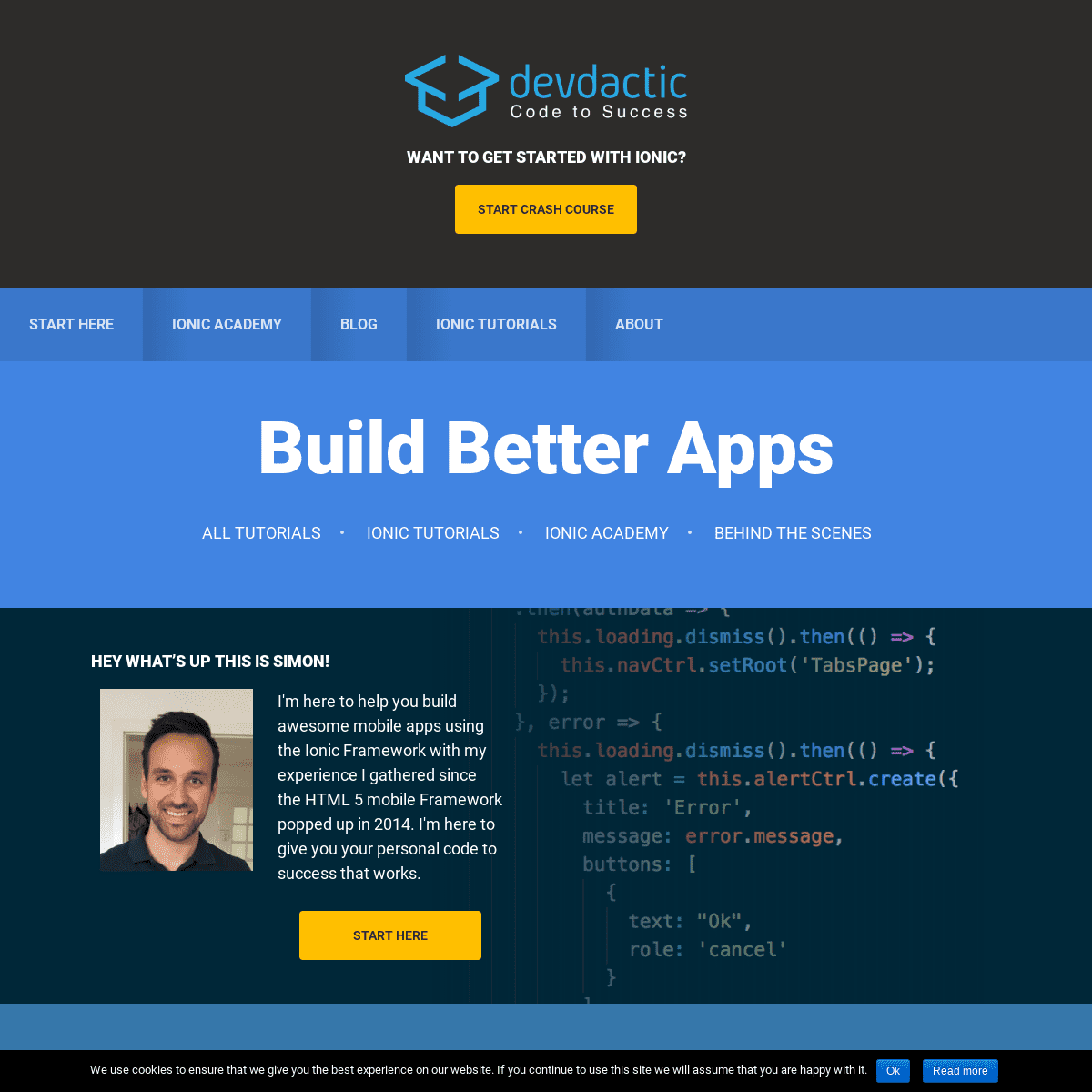 Build Better Apps - Devdactic