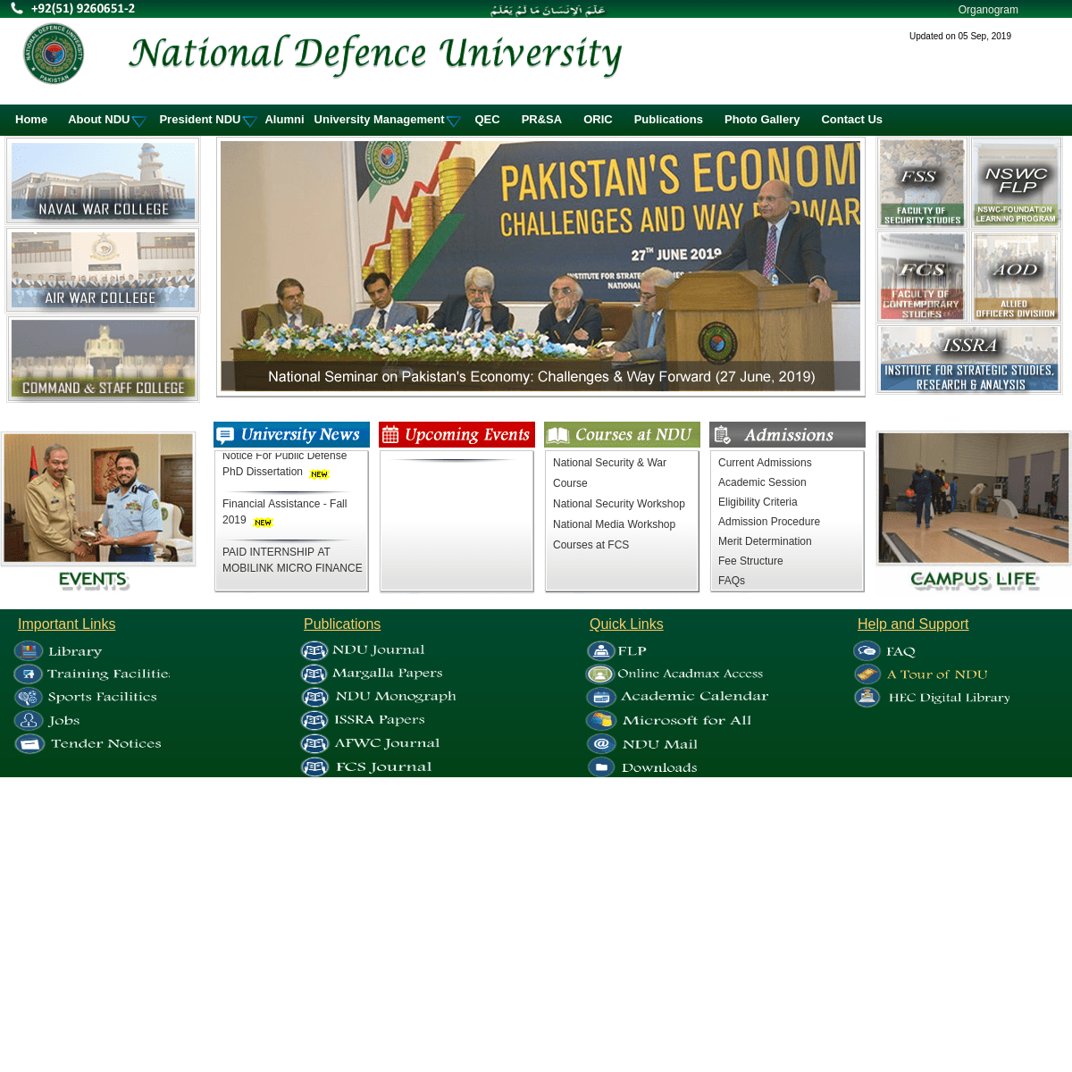 National Defence University, Islamabad