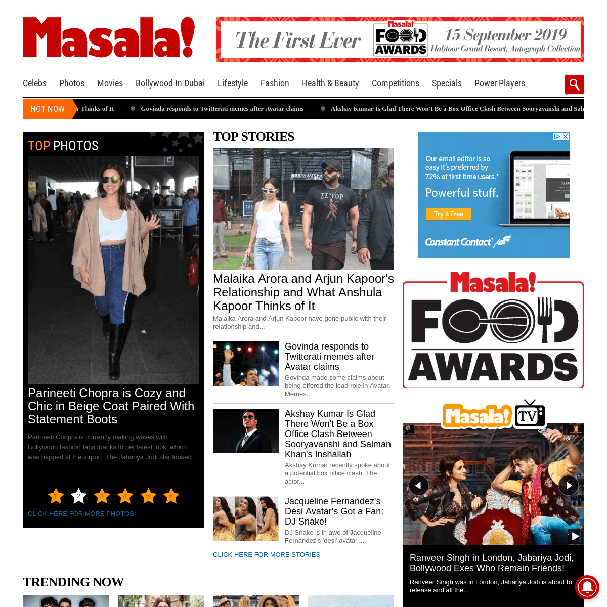 Masala! - Bollywood Gossip, News, Photos, Celeb Fashion, Movie Reviews, Desi Weddings