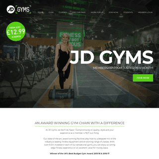 JD Gyms | Low Cost Gym Membership | Join from only £12.99