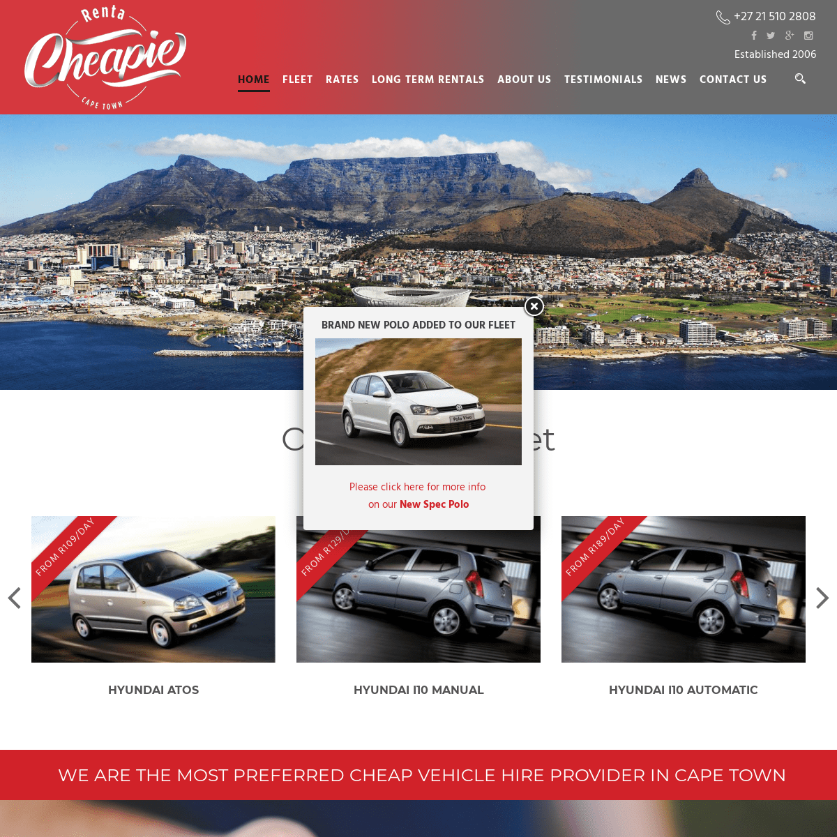 Cheap Car Rental Cape Town | Rentacheapie Car Hire South Africa