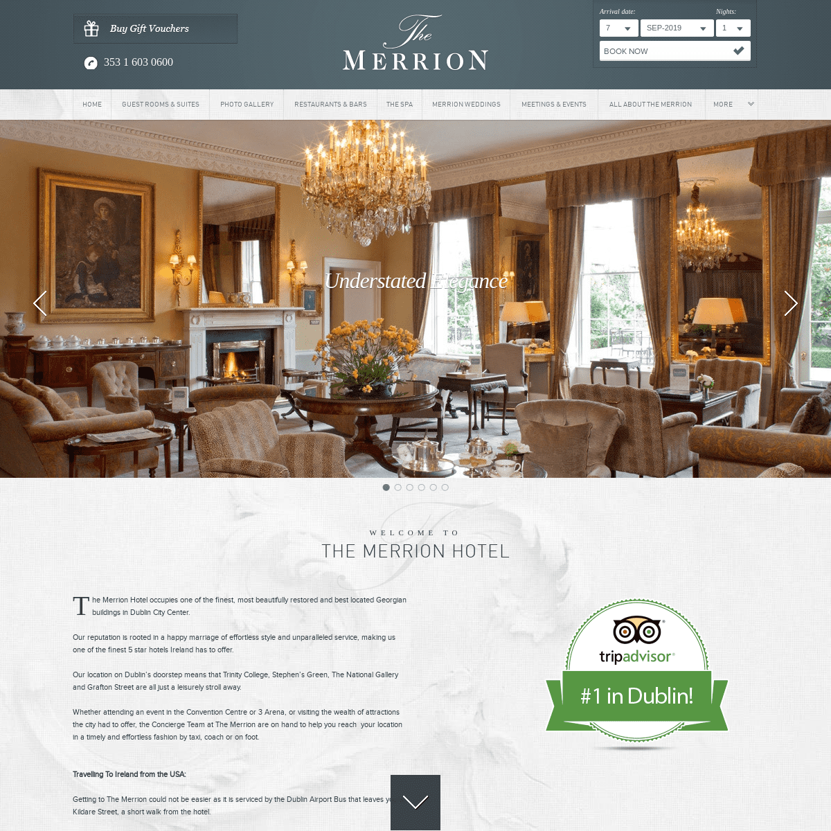 The Merrion Hotel | Luxury 5 Star Dublin City Hotel | Official Site