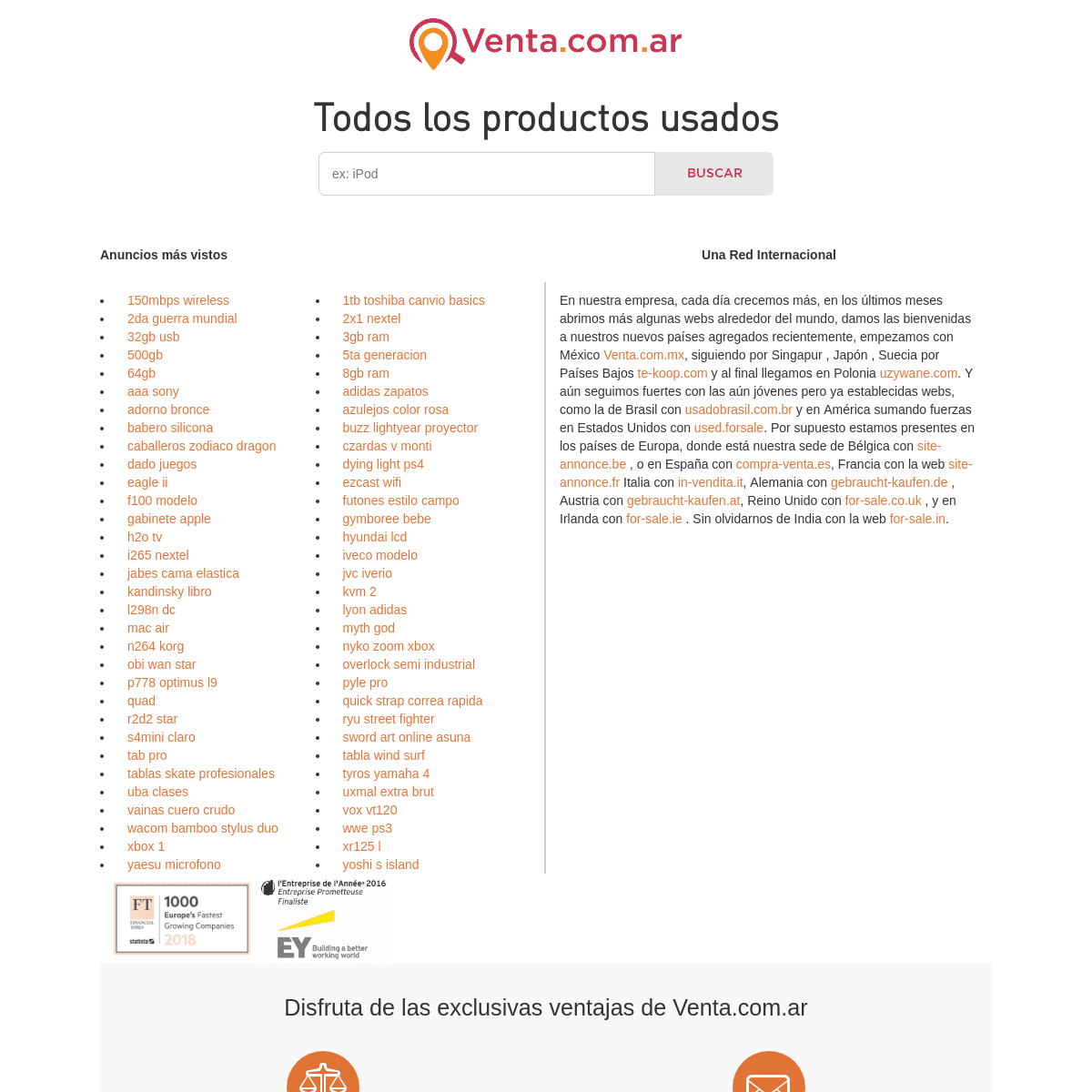 Anuncios clasificados de ventas en Argentina, en 1 sitio único.