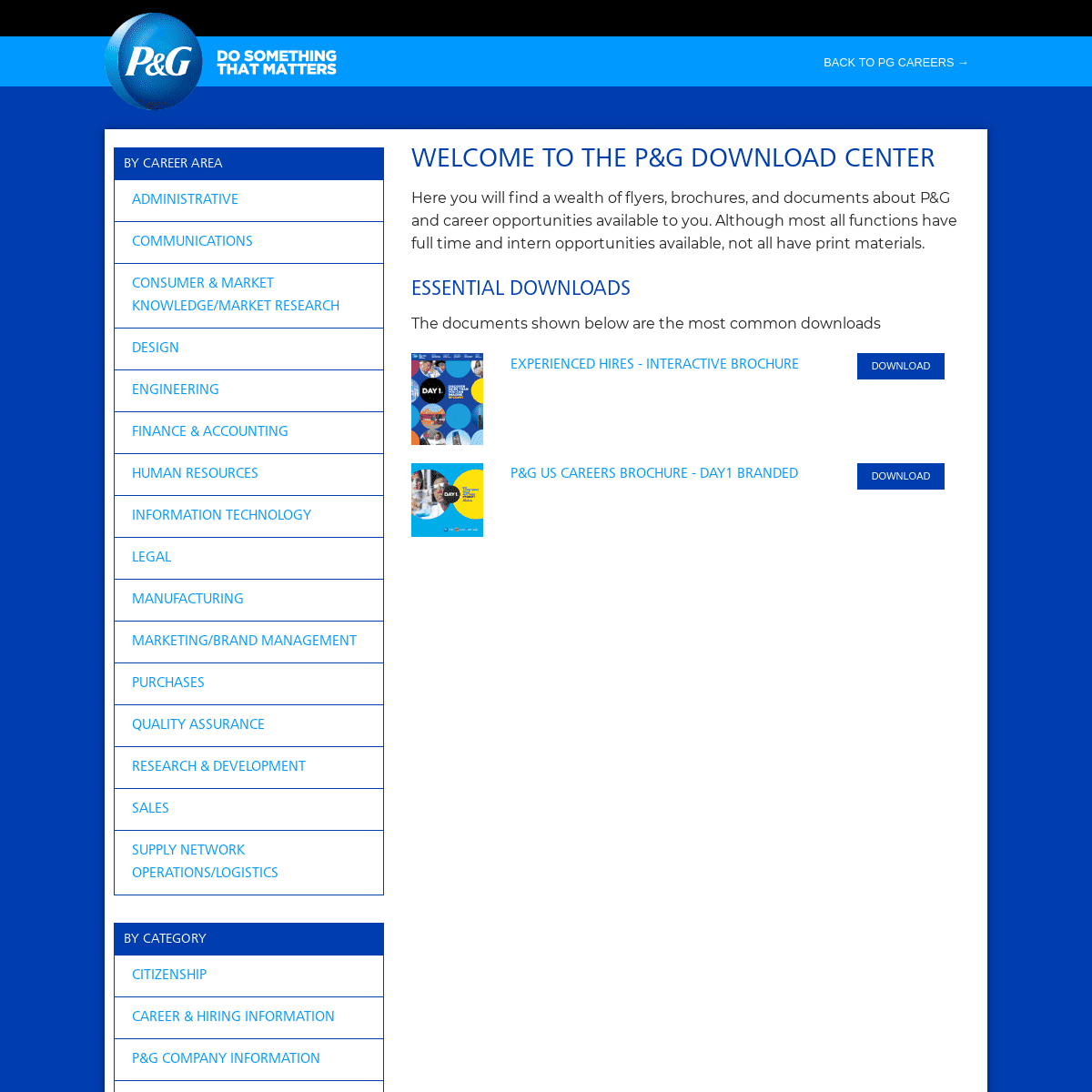 Welcome to the P&G Download Center - PG Web Tools - Downloads