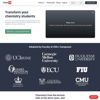 Chem101: Transform Your Chemistry Students with Active Learning
