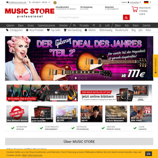 Music Store Online-Shop für Musikinstrumente in Köln, Deutschland. | MUSIC STORE professional | de-DE