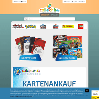 collect-it.de Online Shop für Sammelkarten, Sticker und Spielwaren