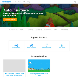 Get a Free Quote on Auto Insurance, Solar Panels, Home Insurance and more! - Quote.com®