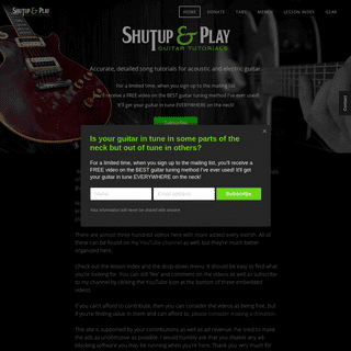 Shutup & Play | guitar tutorials
