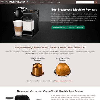 Which Nespresso Coffee Machine?