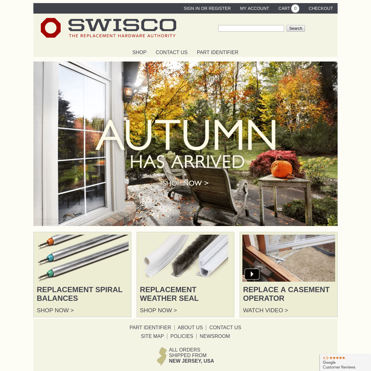 SWISCO.com ~ The Replacement Hardware Authority