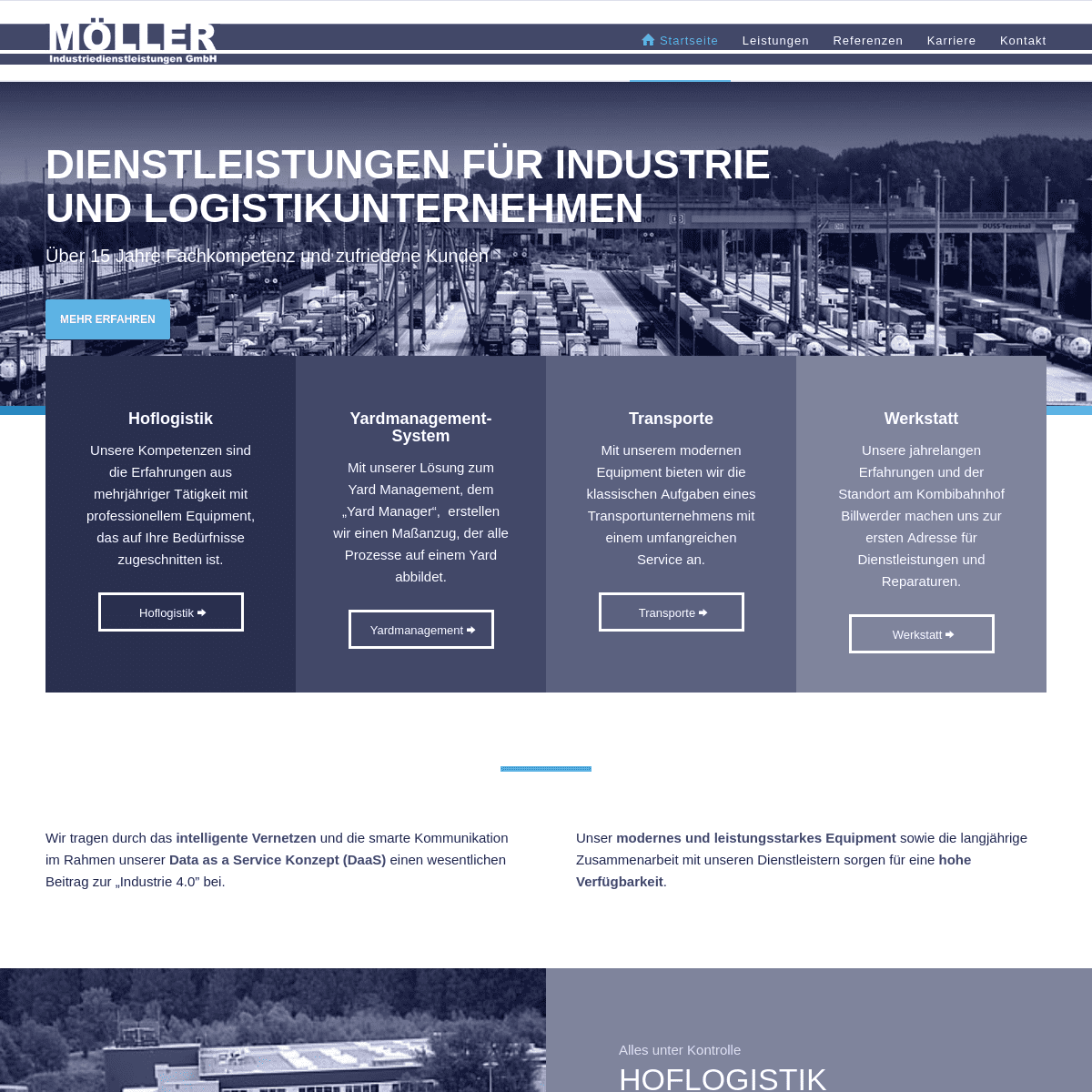 Hoflogistik | Transporte | Betriebshofsteuerung | Werkstatt › Möller Industriedienstleistungen