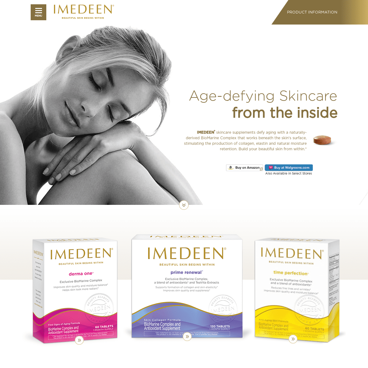 Anti-aging Skincare Supplements | IMEDEEN