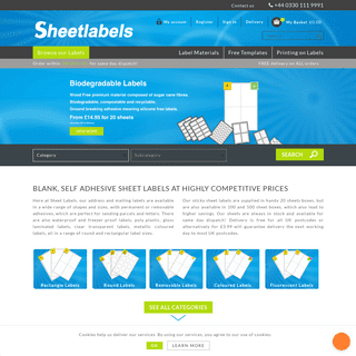 A complete backup of sheetlabels.co.uk
