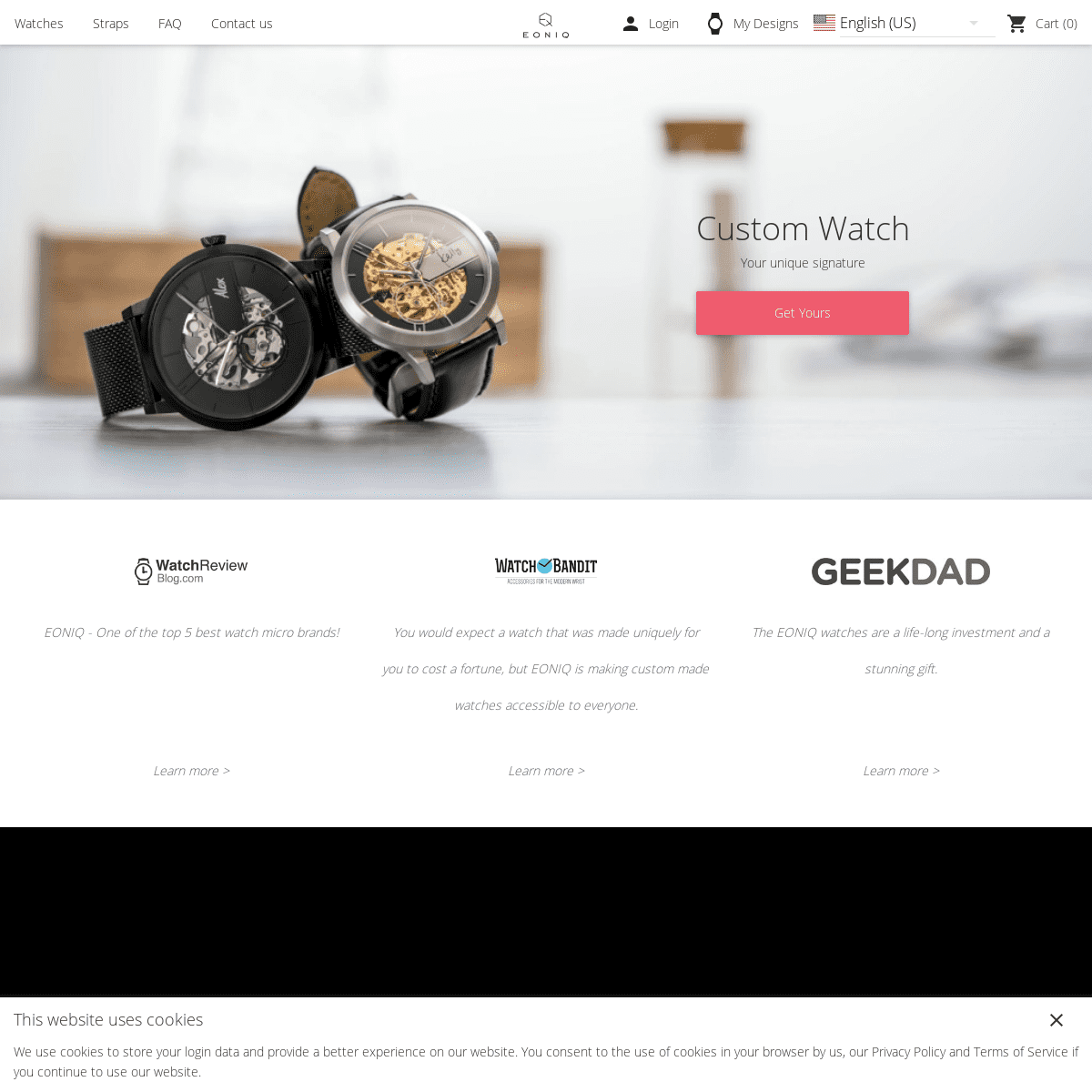 EONIQ | Custom Watch | Design your own watch