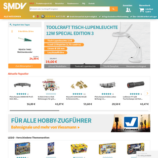 SMDV » Online Shop für Modellbahn, Modellbau & Spielzeug