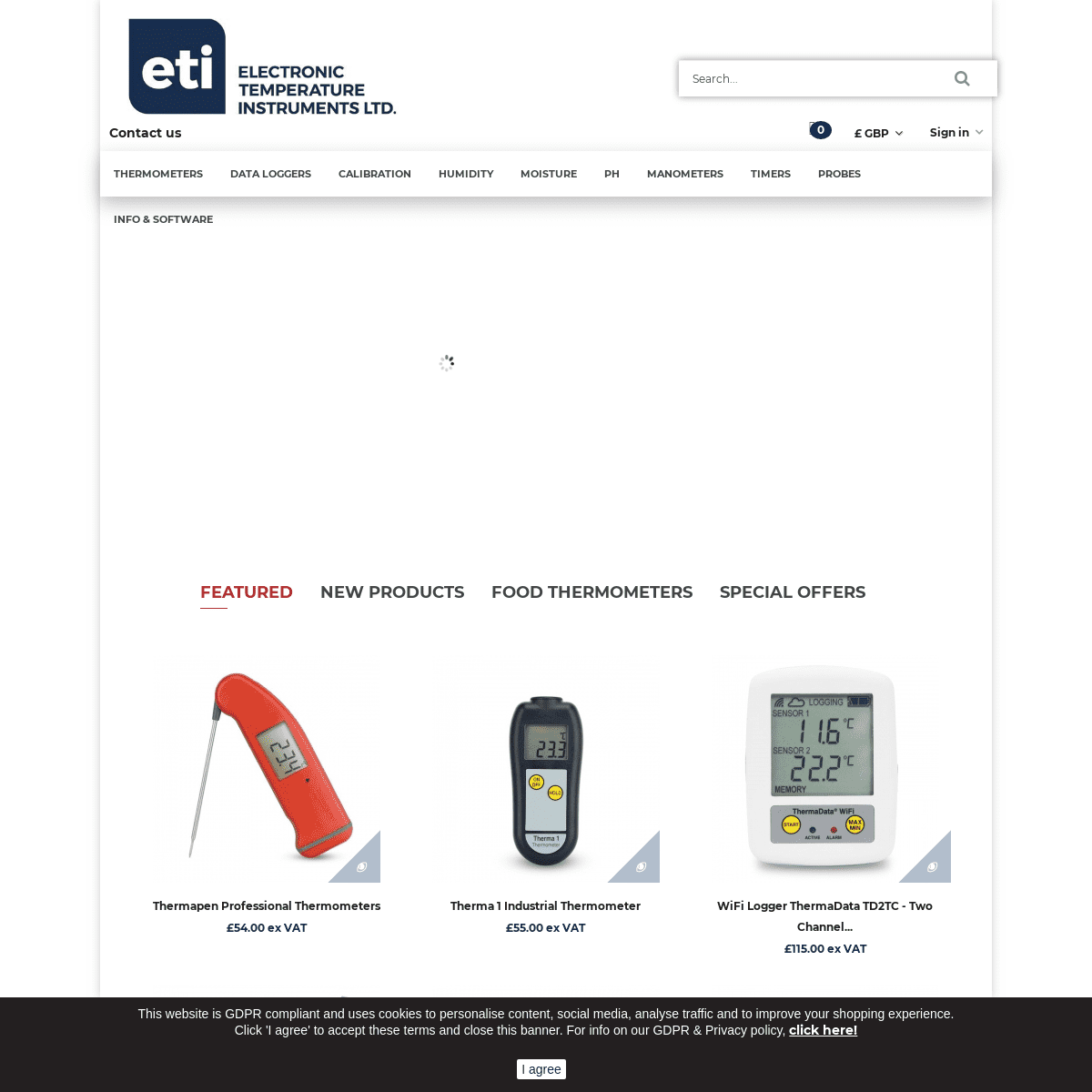 Thermometers, buy a thermometer online - ETI Thermometer Shop