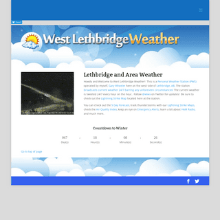 A complete backup of westlethbridgeweather.com