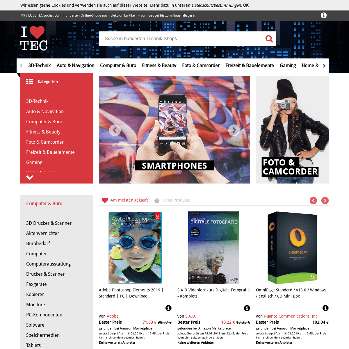 I-Love-Tec.de: Elektronik, Technik und Gadgets von Top-Marken günstig online kaufen.