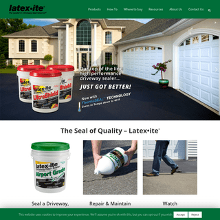 LATEX·ITE® -- Protect & Beautify Your Driveway!