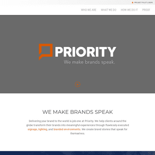 Priority | We Make Brands Speak