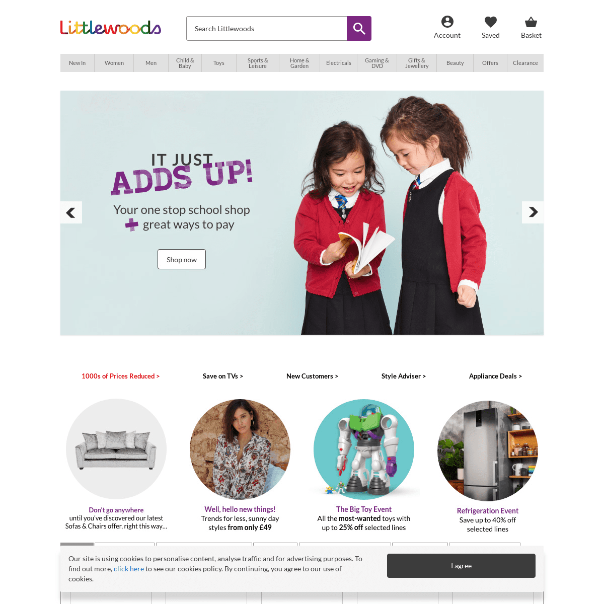 Official Littlewoods Site | Online Shopping Department Store for Women's, Men's & Kids Clothing and More