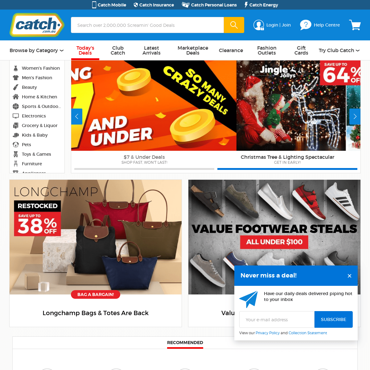Great daily deals at Australia's favourite superstore | Catch.com.au