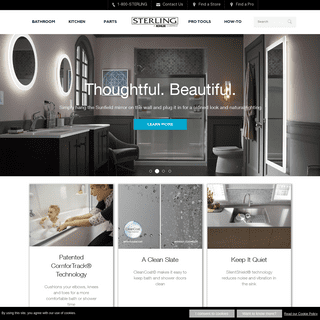 Sterling Plumbing | Bathroom and Kitchen products, Shower Doors, Baths, Showers, Toilets, Bathroom Sinks, Kitchen Sinks