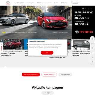 Toyota Danmarks officielle hjemmeside | Køb Toyota-biler her