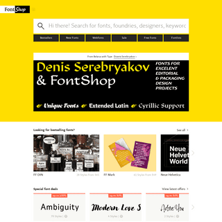 FontShop | The world’s best fonts for print, screen and web