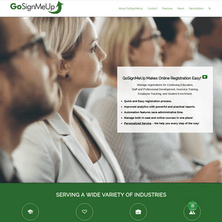 GoSignMeUp - makes online registration easy - registration app