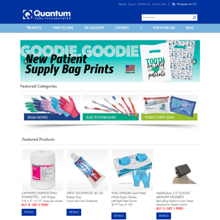 Patient Zipper Bags, Bulk Toothbrushes and Exam Gloves | Quantum Labs
