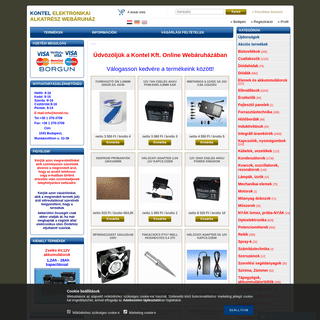KONTEL Elektronikai Alkatrész Webáruház