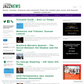 News, reviews, features and comment from the London jazz scene and beyond
