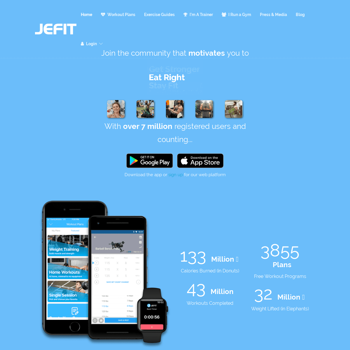 jefit wasted time calc