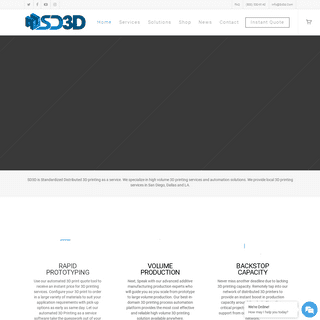 SD3D | Online 3D Print Service | Local 3D Printing San Diego, LA, Dallas