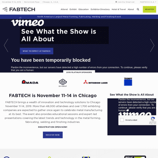 FABTECH 2019 - Chicago